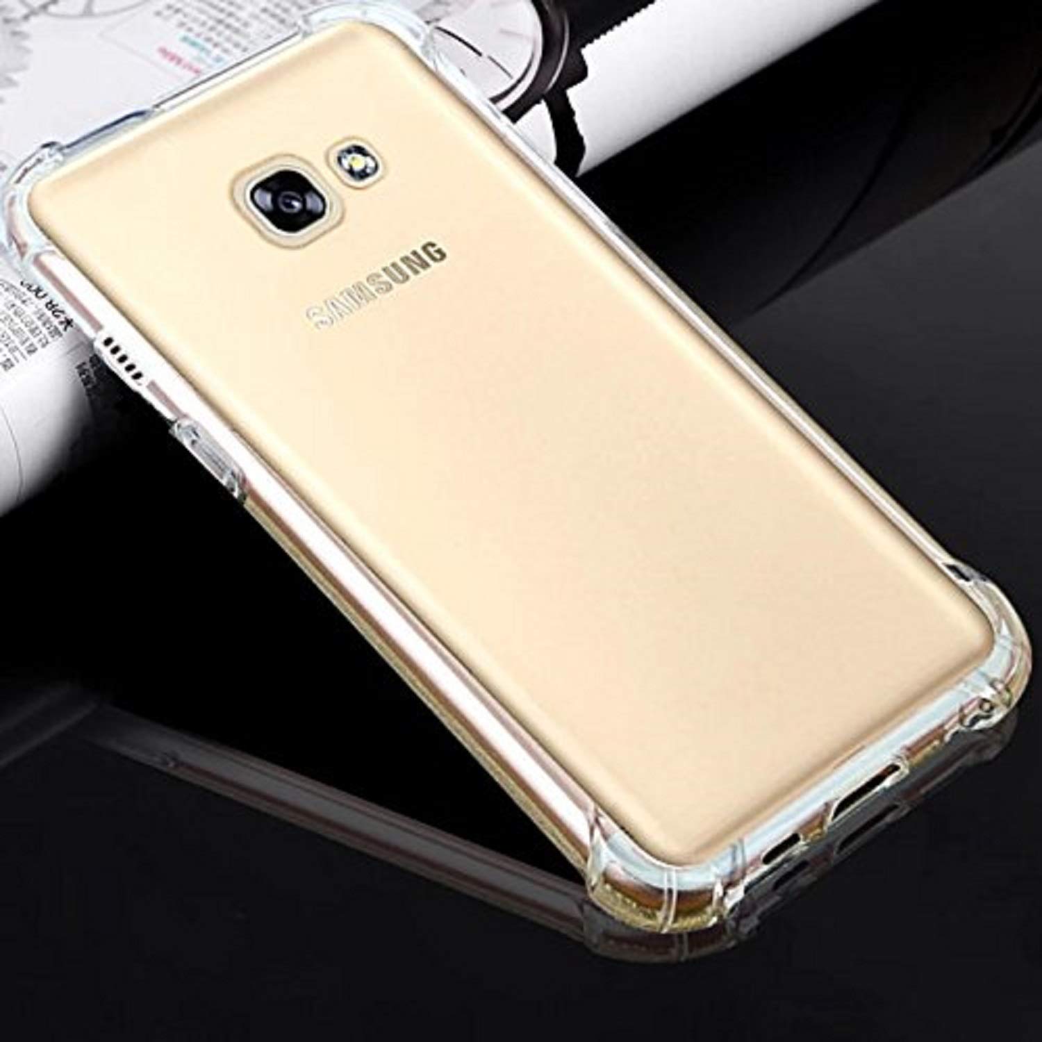 ANKIRANT Back Case Cover for Samsung Galaxy J7 Prime / On7 Prime / On7 Nxt (Bumper Corner Soft Silicon Flexible Shockproof Camera Protection Cushioned Edges Crystal Clear Mobile Cover) - Transparent (B07H5LMPJW) Amazon Price History, Amazon Price Tracker