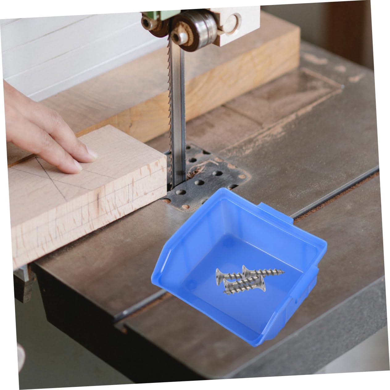 Scatola Porta Oggetti in Plastica Blu 8 Pezzi per Officina | Estrazione Rapida degli Utensili, Produzione di Precisione, per Cacciaviti e Chiavi