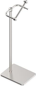 RUACQ Bathroom Toilet Paper Holder Stand, Brushed Nickel