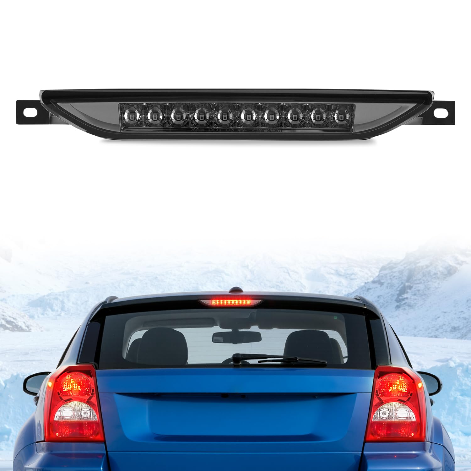 Nilight Third Brake Light for Dodge Caliber 2007-2012 Cherokee 2011-2017