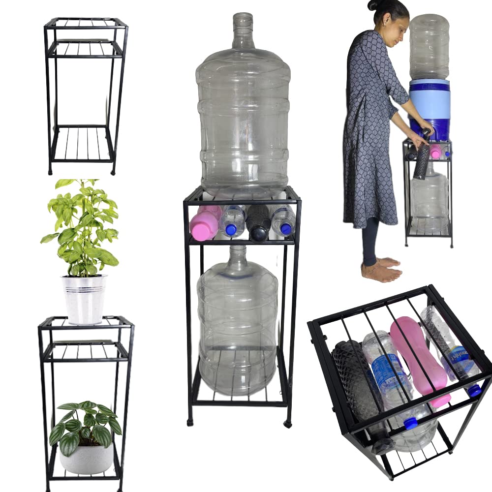 A TO Z Hub Stylish and Useful 3 Tier Water Dispenser Can and Water Bottle Stand,Matka Pot Stand,Bislery Bottle Holder Rack for Kitchen/Office/Hotel/School/Shop (3 Self) (B0C625SK1R) Amazon Price History, Amazon Price Tracker