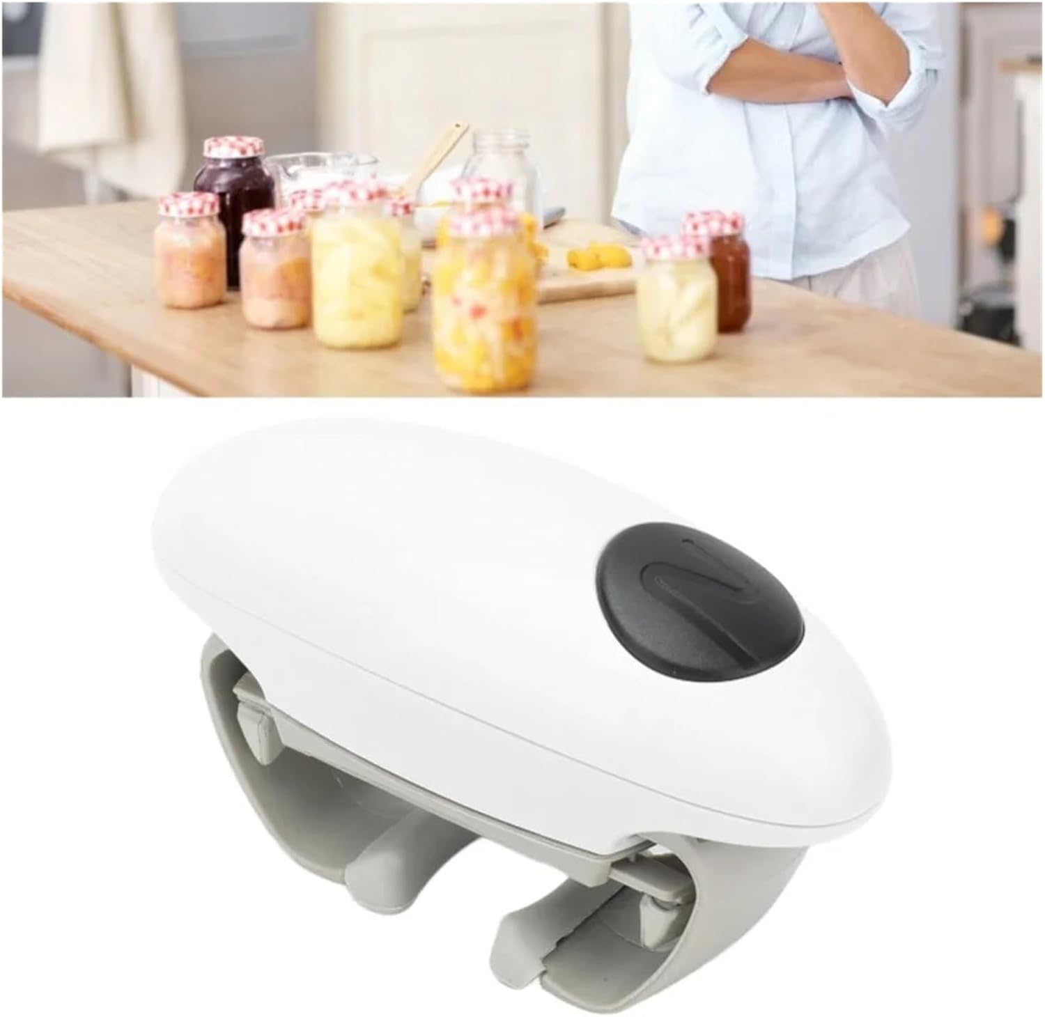 Fit for Electric Jar Opener - Automatic Powered Can Opener with Ergonomic Design and Easy Grip