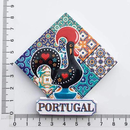 Miniatura 5 de 3D Portugal refrigerador imán nevera recuerdos turísticos hecho a mano resina artesanía pegatinas magnéticas hogar cocina decoración viaje regalo