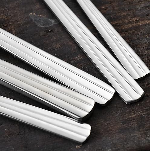 Miniatura 5 de Juego de cubiertos para 6 cubiertos modernos de acero inoxidable de alta calidad, mango a rayas, 30 piezas, incluye cuchillos, tenedores y cucharas,