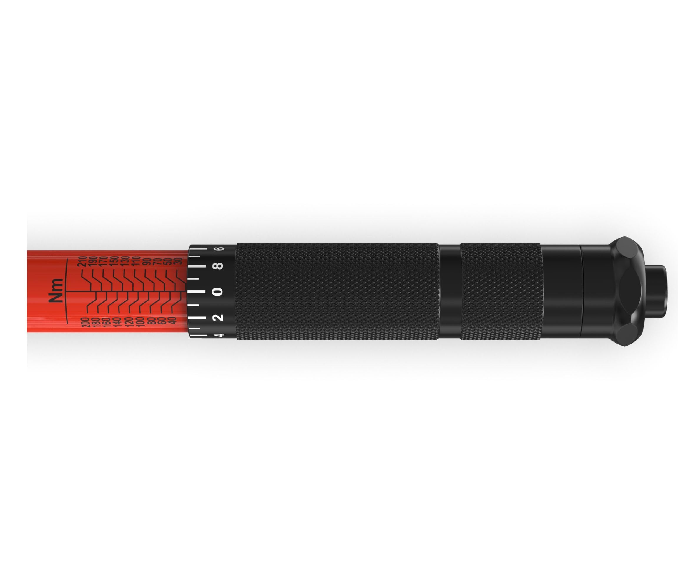 FAMEX 10886-3-RS1 klucz dynamometryczny 1/2" (12,5 mm) - 30-210 Nm - nakrętki do wkrętarki udarowej ze stali chromowo-molibdenowej, obrotowe, w zestawie przedłużacz, do samochodu, motocykla, vana