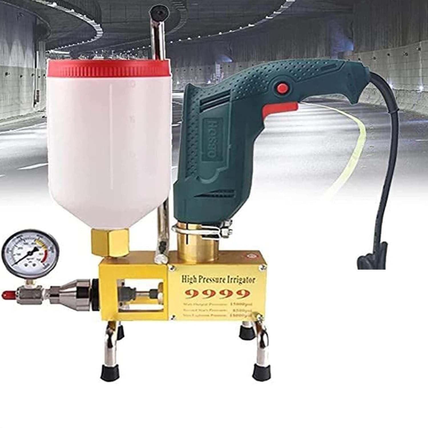 Bomba de inyección para reparación de huecos de pared, máquina de lechada de resina de hormigón para construcción doméstica, sin daños estructurales