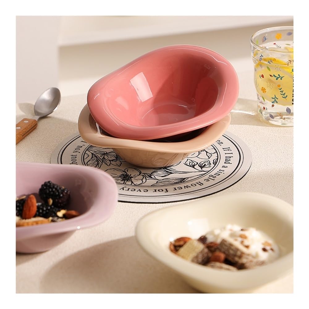 Koszyk na owoce, Półmisek na owoce, ceramiczna miska na jogurt, śniadanie, deser, przekąska, sałatka, talerz owoców, nieregularny makaron