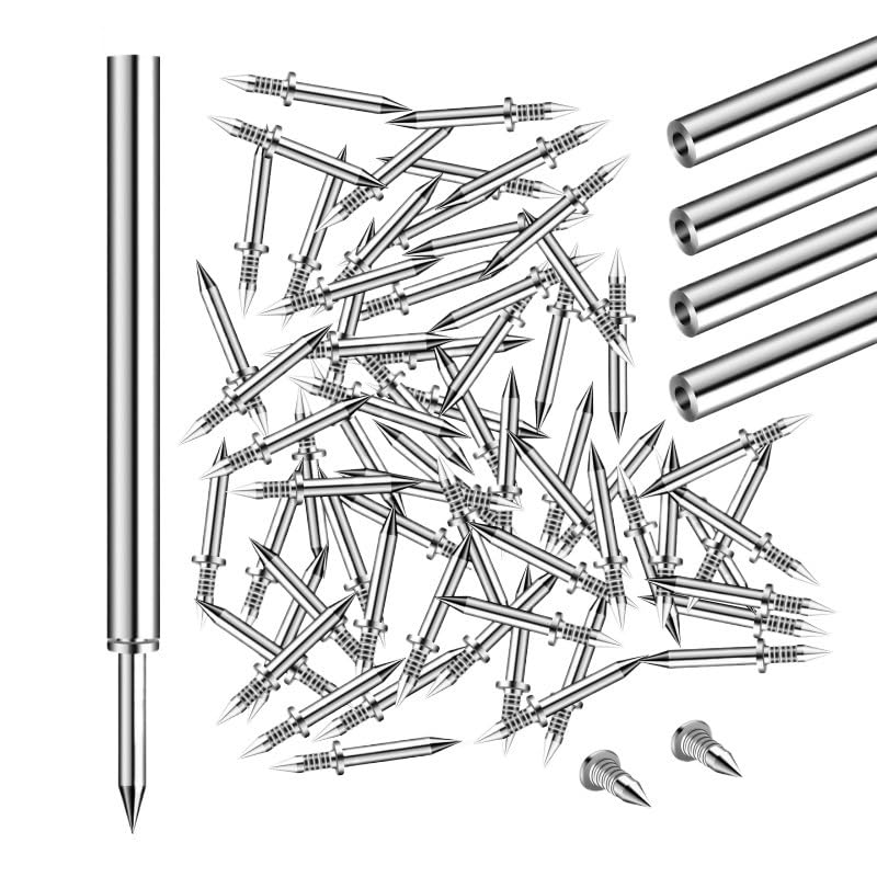 Clavos sin marcas, doble cabeza, paquete de 200 piezas, metal antioxidante para fijación en madera miniatura 1
