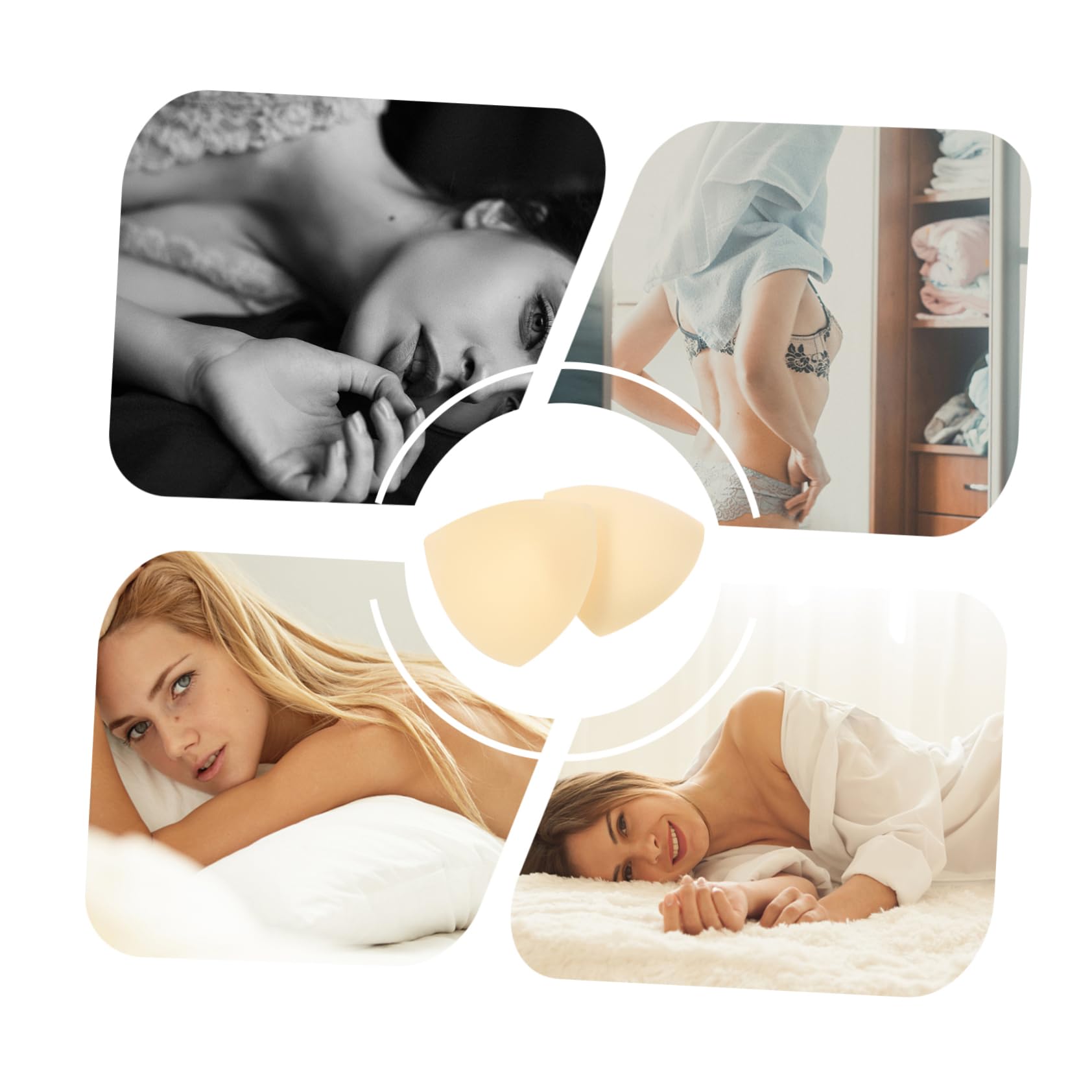 PACKOVE 30 Pares Trajes De Baño De Malla Para Mujer Insertos Push up Almohadillas Triangulares Sujetador Deportivo Para Mujer Tapas Mama Ropa De Deporte Sostén De Las Mujeres