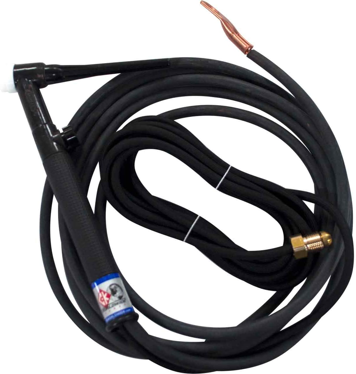 CK17 Air Cooled TIG Torch Kit, Flex Valve, 150A, 12.5', 2-Pc, Super-Flex, CK17V-12-2SF FX