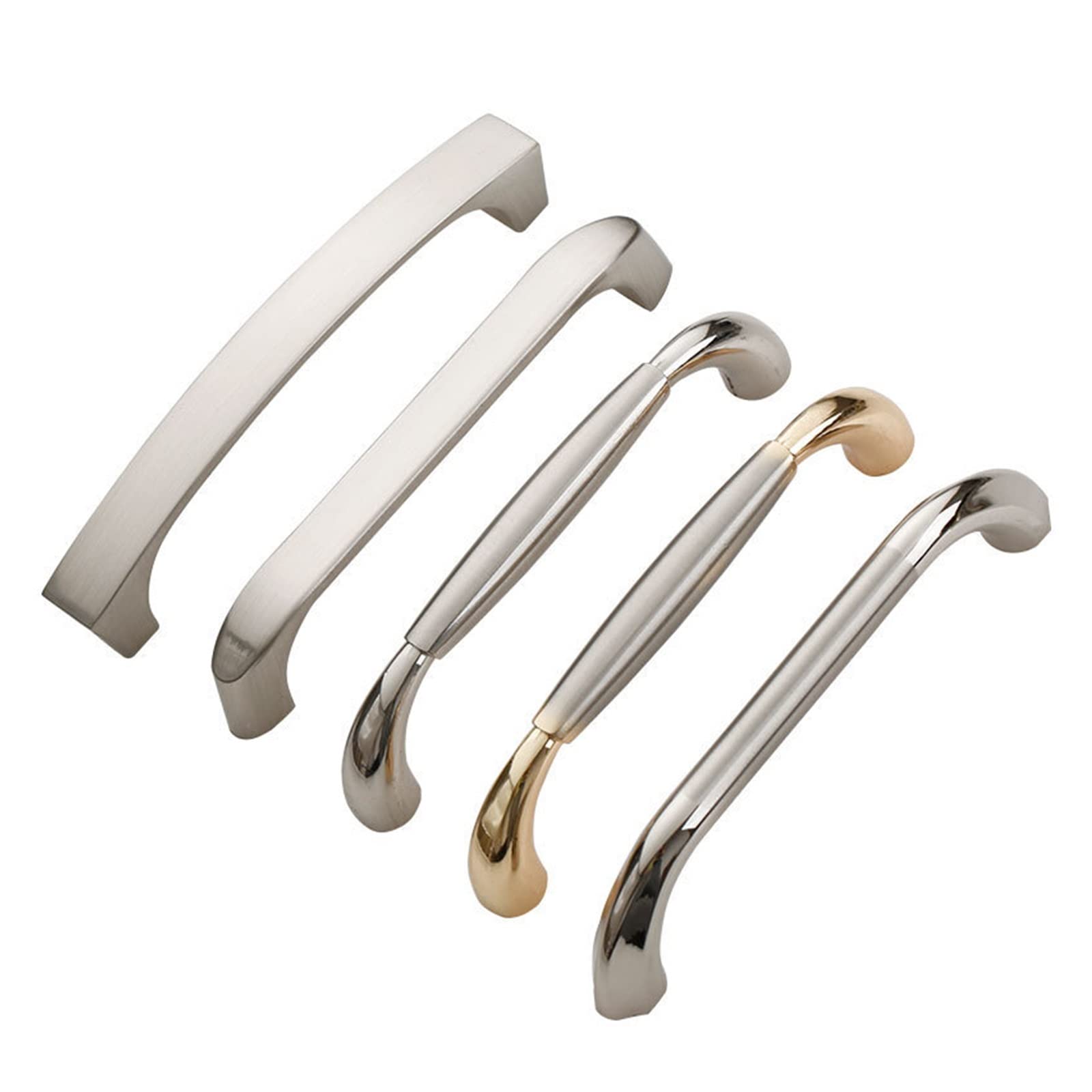 Poignée de meuble moderne en zinc lot de 10 boutons ergonomiques pour armoire de bureau