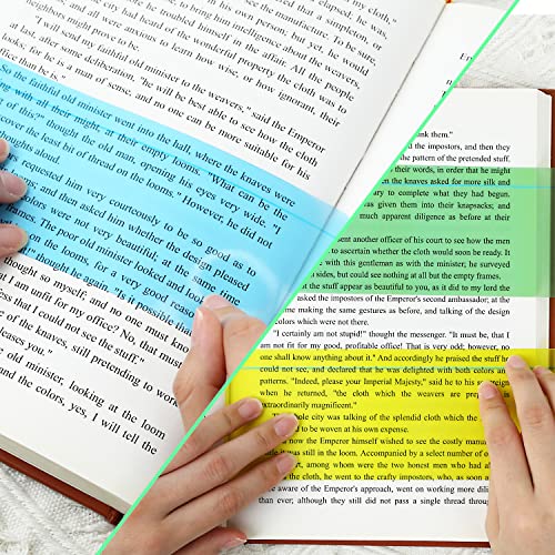 8 Pcs Reading Rulers Dyslexia Guided Reading Strips Dyslexia Tools Colored Overlays Reading Strips With Line For Kids To Reduce Visual Stress #TOP3