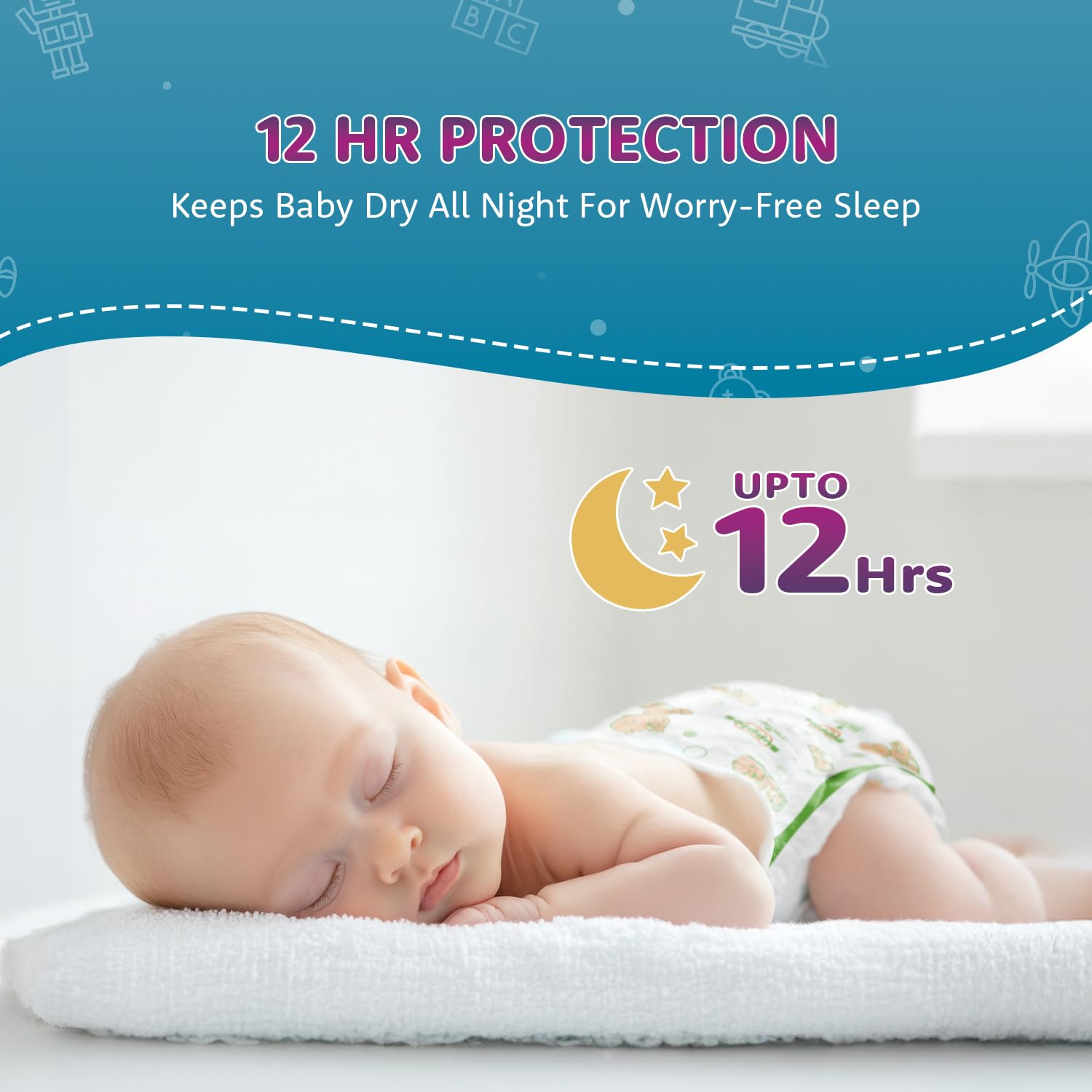 Amazon Brand - Supples Premium Newborn Taped Diapers | Derma Tested, Extra Soft, High Absorbency with Wetness Indicator & Umbilical Cut Design, 12 Hrs Absorption | NB/XS | Up to 5 kg | 70 Count 2