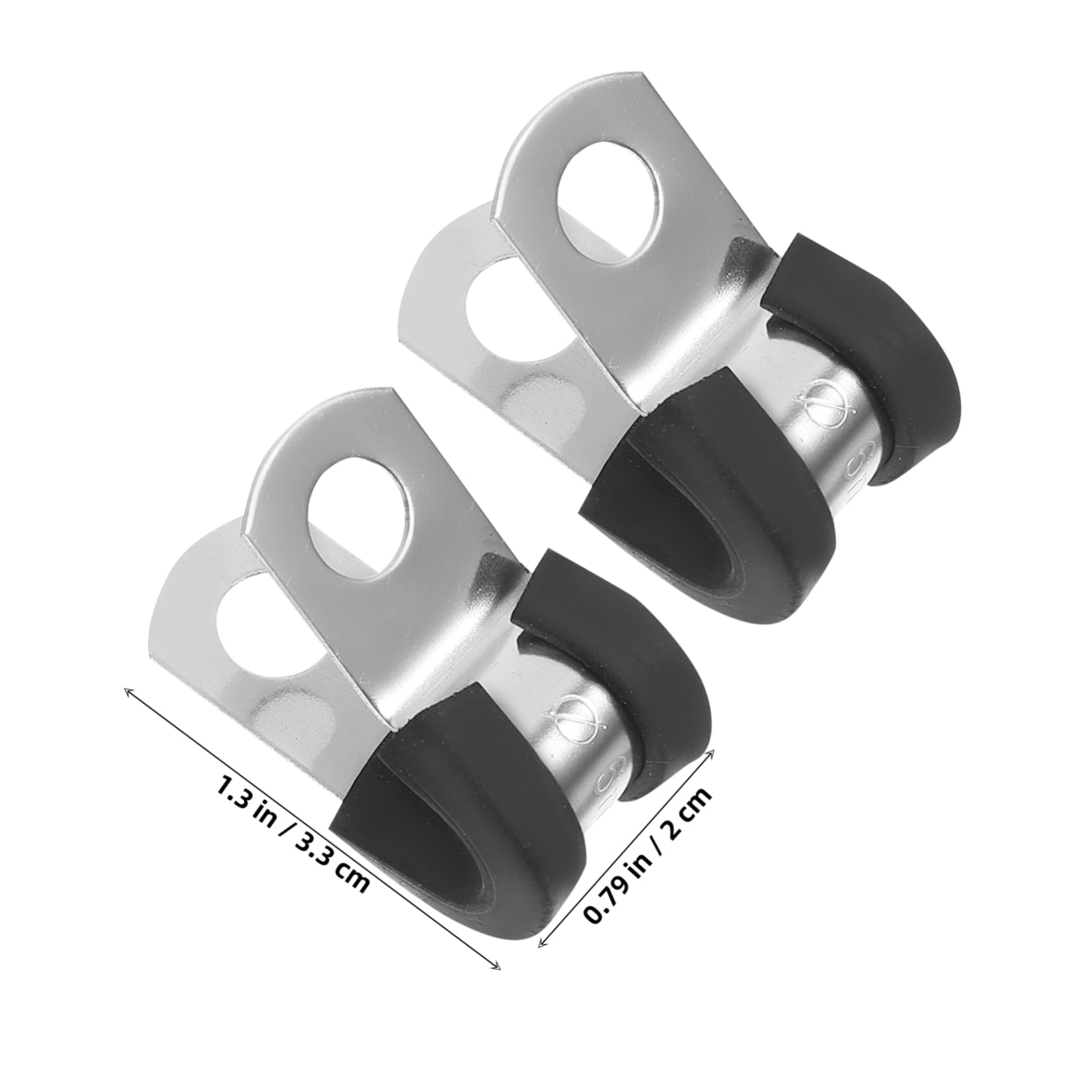 PRETYZOOM 20Pcs Type Pipe Clamps for Tube Fixing Cable Clips with Grip Strip Versatile Hose Clamp for Applications