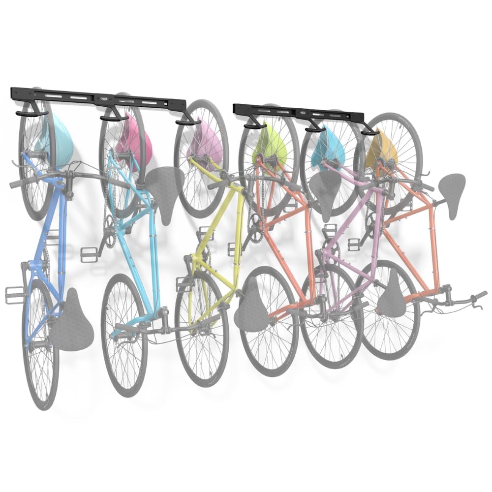 Koova Wall Mount Bike Rack - Store 6 Bikes! -2