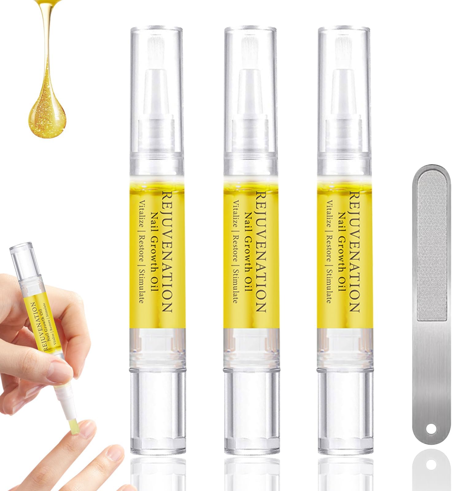 Rejuvenation Nail Growth Oil for Brittle, Peeling, Breaking, Thin Nails
