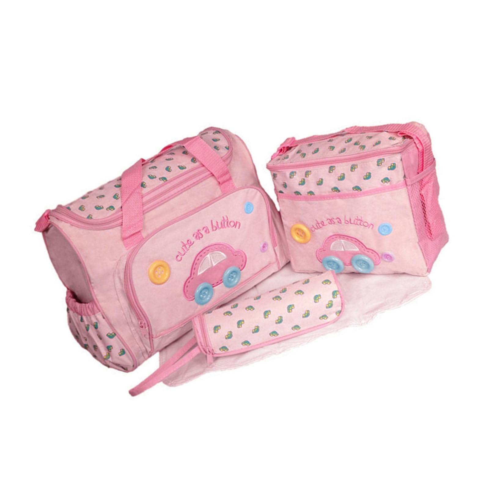Mekalero 4Pcs Multifunctional Baby Changing Bag Set Spacious and Practical Baby Changing Bag Set for Modern Parenting Needs Diaper