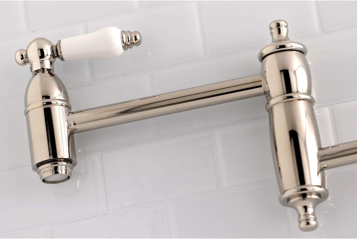 Best Cyber Monday 🔥 Kingston Brass KS3106PL Restoration Pot Filler, 13 Inch Length, Polished Nickel