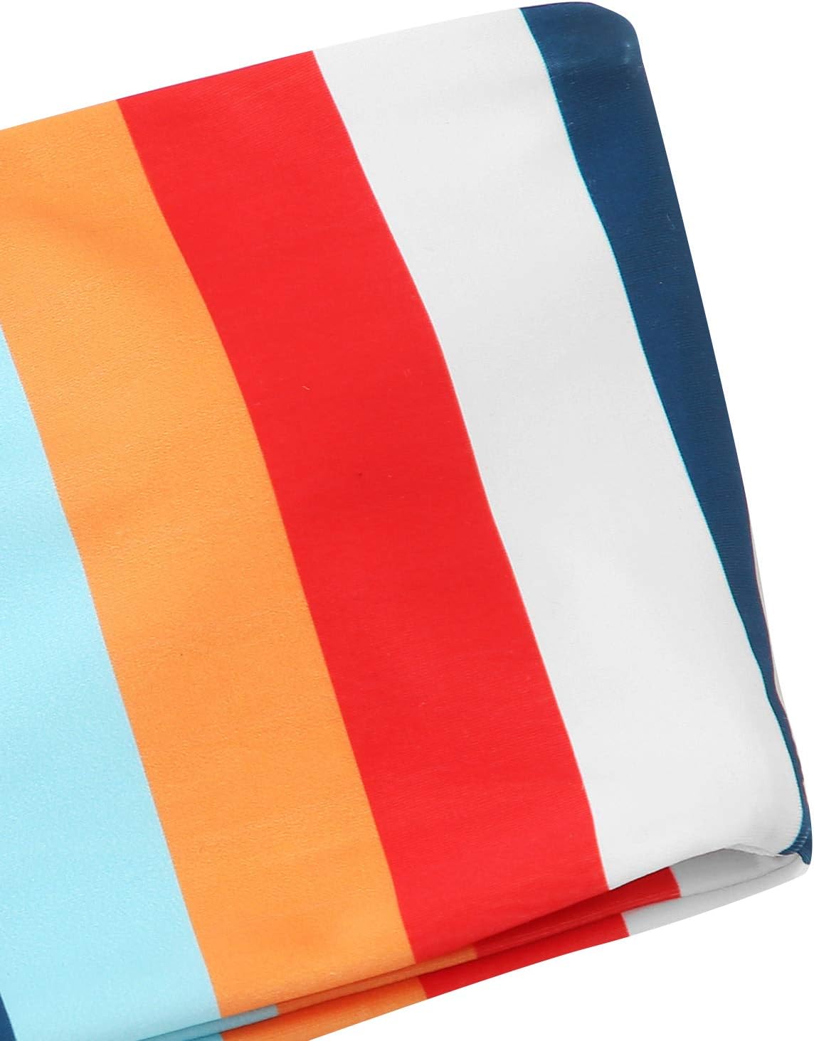 SweatyRocks Women's Bathing Suits Striped Bandeau Bikini high Waisted Swimsuits Swimwear Set - Image 4