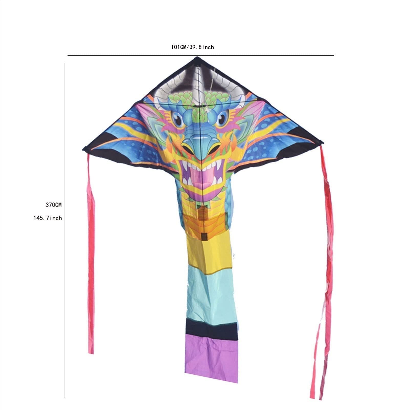Cometas Fáciles de Volar Kite de forma de cabeza de animal grande Cometa for adultos Conjunto de cometas de deportes al aire libre fácil de conducir adecuada for parque infantil cuadrado Cometa de Jue