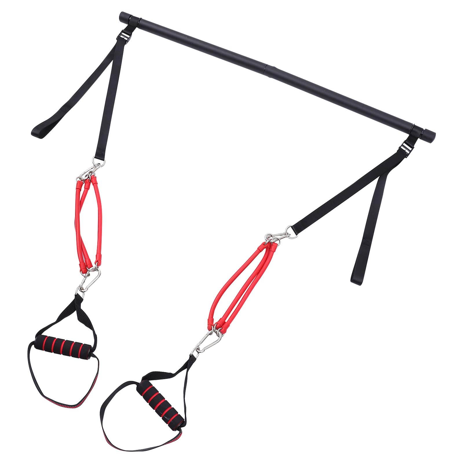 Homoyoyo Resistance Bands Set 6pcs with Arm Expander and Hip Training Bands for Strength Training Yoga Pilates and Squat Workout at Home