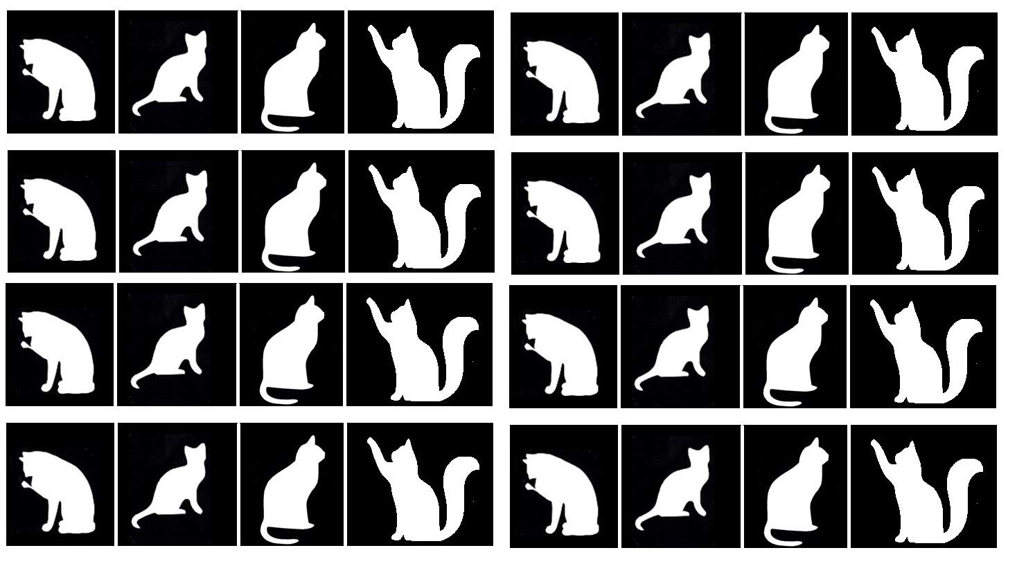 Kaz Creations Cat Tattoo Stencil # C1 Cat Kitten Collection (Cat Tattoo Stencil # C1)