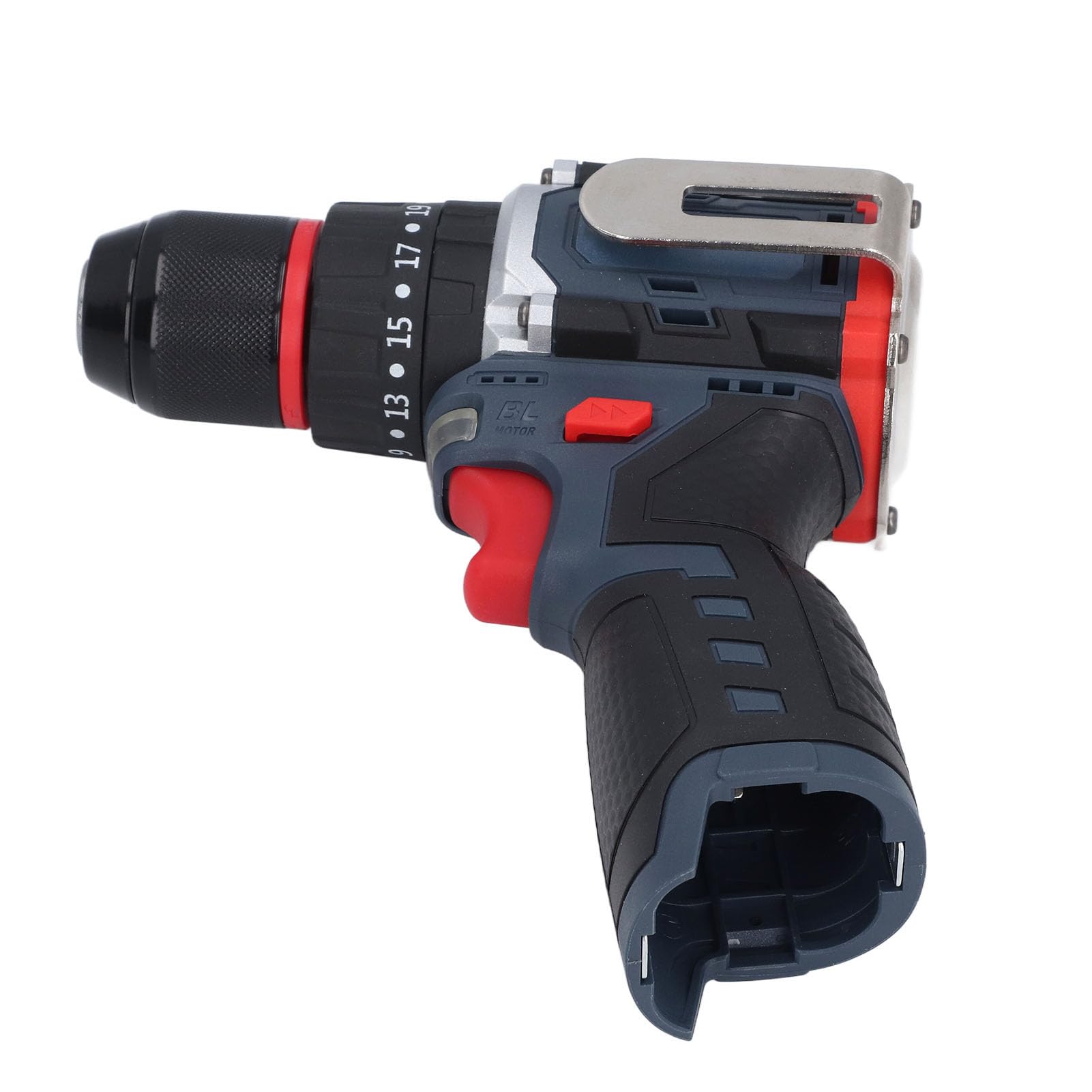 Utensile Nudo per Trapano a Percussione, Avvitatore Brushless Portatile Multifunzionale a Torsione 80NM con Testa del Mandrino in Rame, per Forare Ceramica Metallo Legno e