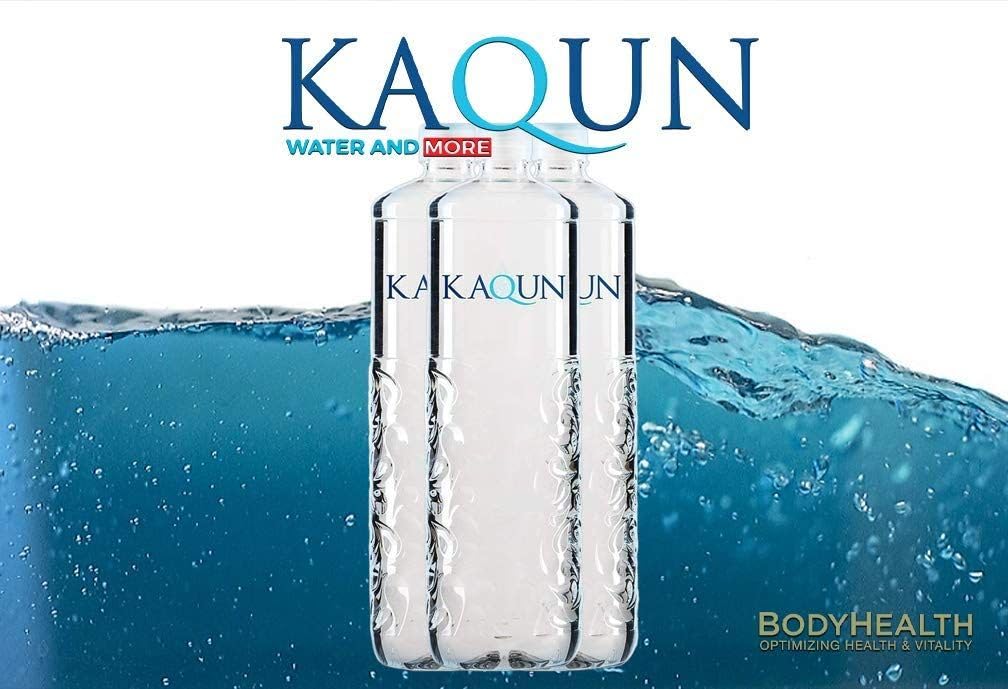 KAQUN Oxygenated Water, High Oxygen Infused Purified Bottled Drinking Water, Refreshing Natural pH Hydration for Kaqun Therapy (20 Count)