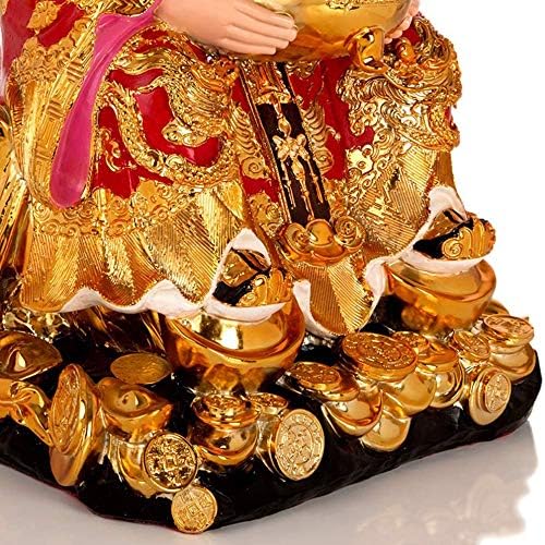 Miniatura 6 de CHUNCIN - Estatua de Feng Shui CAI Shen, Dios de la fortuna, riqueza, escultura de la suerte, coleccionable, decoración de Feng Shui, regalo de