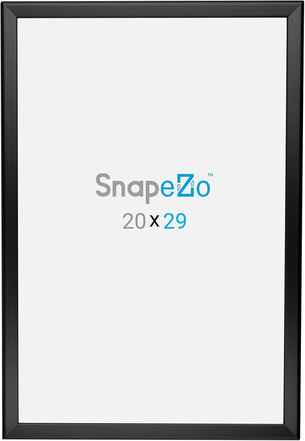 🔥 Flash Sale SnapeZo Poster Frame 20x29, Black, 1.25 Inch Aluminum Profile, Front-Loading Snap Frame, Wall Mounting, Professional Series