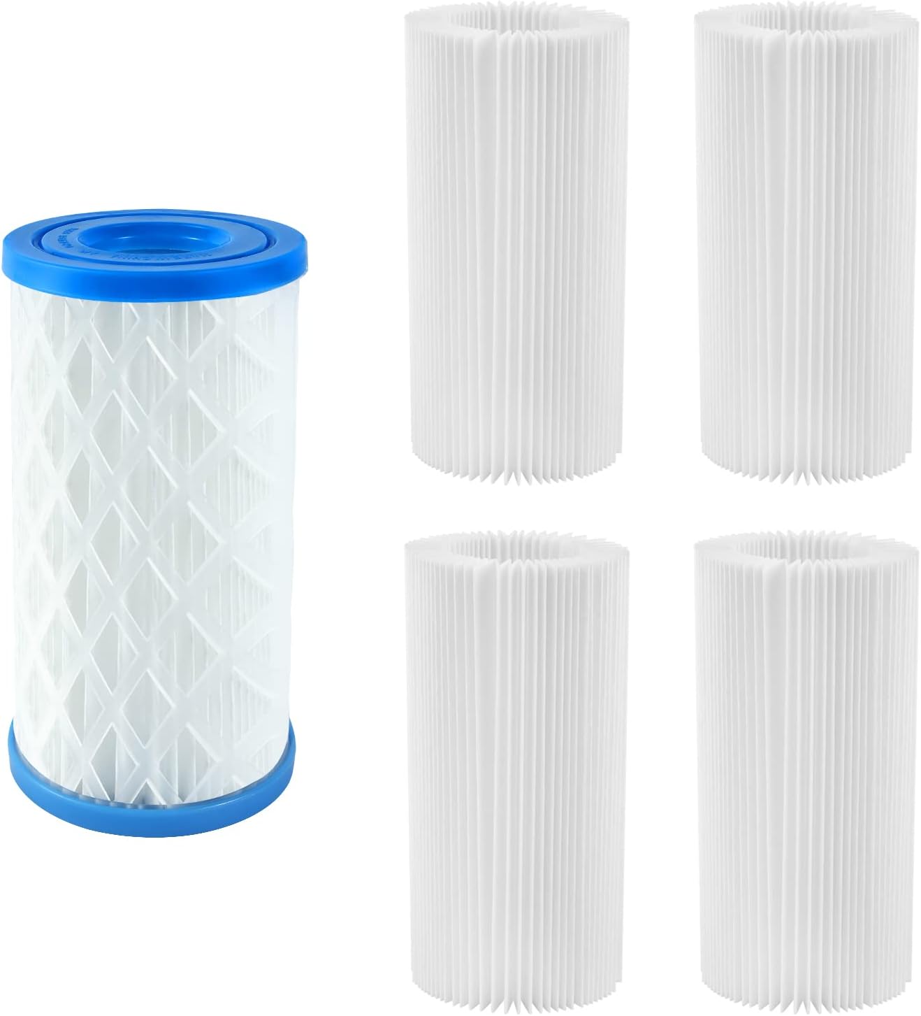 Kmegas Type A or C Pool Filter Cartridge, 5Pack Durable Combined Design