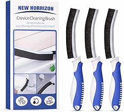 New Horrizon Cleaning Brush Hard Bristle Crevice Cleaning Brush UK 3 Pcs Bathroom Crevice Gaps Brush Groove Crevice Cleaning Tool for Narrow Corners in Home Kitchen Bathroom and Window 15° Angle Brush