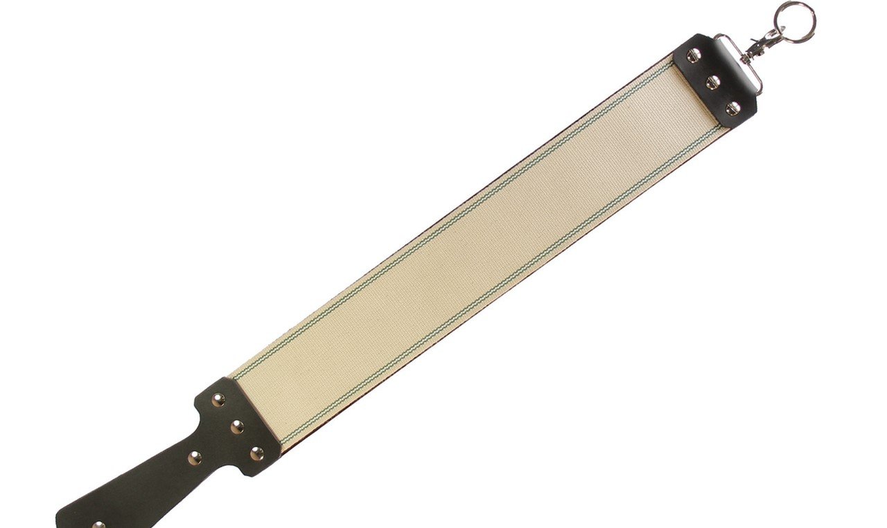 Emporium Latigo & Canvas Straight Razor Strop - Made in USA