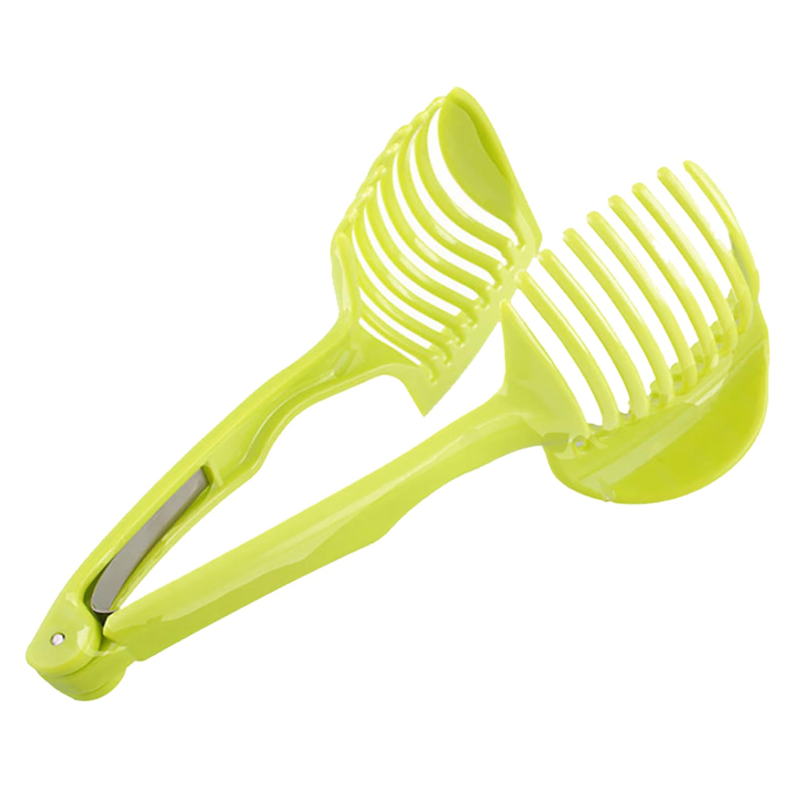 Handheld Slicing Aid Holder, PP Multipurpose Lemon Slicer Lemon Cutter Round Fruits Vegetables Tongs For Kitchen Cutting Aid Gadgets