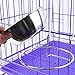 Praktischer Edelstahl-Schüssel zum Aufhängen für Hunde und Katzen, für Hundehütten, Vögel, Kaninchen