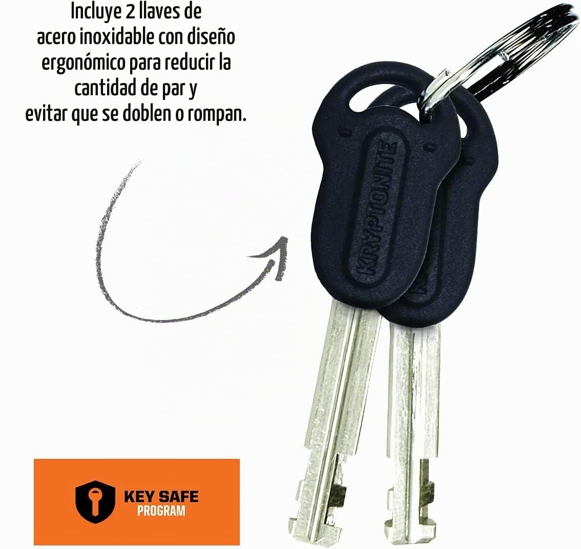 Antirrobo U Keeper 12 Std - Incl. 4' Flexible | Candados para bicicleta