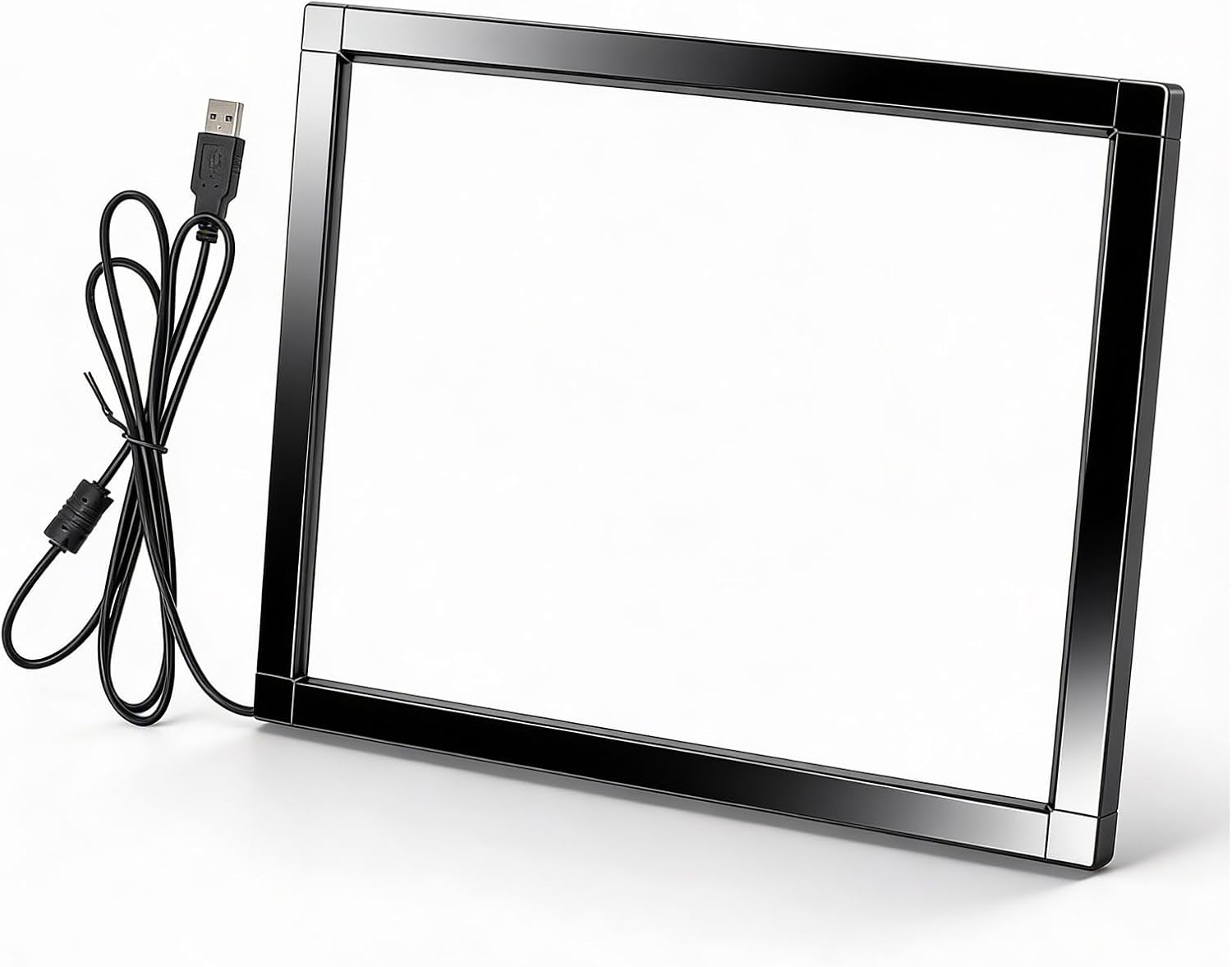 Infrared Touch Frame, Interactive Infrared IR Touch Screen Overlay Frame with USB Infrared, Infrared Multi Touch Overlay for Touch Monitor TV Frame, Touch Whiteboard Digital (15