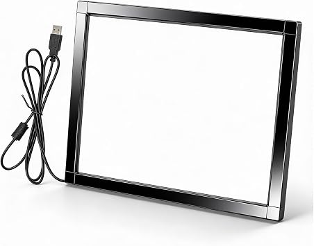 Infrared Touch Frame, Interactive Infrared IR Touch Screen Overlay Frame with USB Infrared, Infrared Multi Touch Overlay for Touch Monitor TV Frame, Touch Whiteboard Digital 15