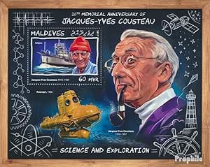 Francobollo Gibuti 2017 Jacque-Yves Cousteau - Block 688 Completo MNH, Prophila Collection
