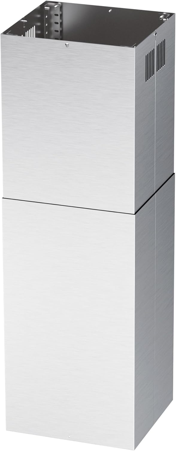 Island Range Hood Extension Chimney FGS-TI02-ZST, Stainless Steel Wall Mount Chimney Extension for FIREGAS Island Range Hood FGS-USI02G75CC and FGS-USI02G90CC