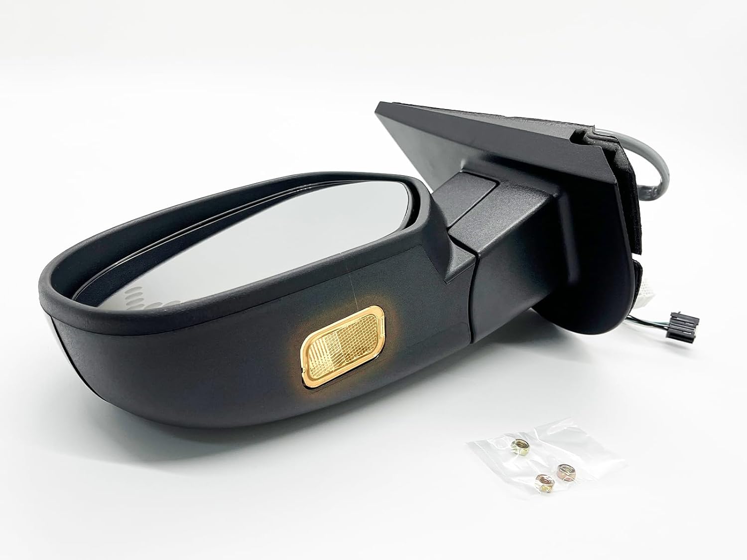 APA Replacement for Power Folding Mirror 2009-2013 SILVERADO SIERRA YUKON TAHOE SUBURBAN 2007-2008 AVALANCHE with Signal Puddle Memory Chrome Mirror Cap Driver Left Side GM1320499