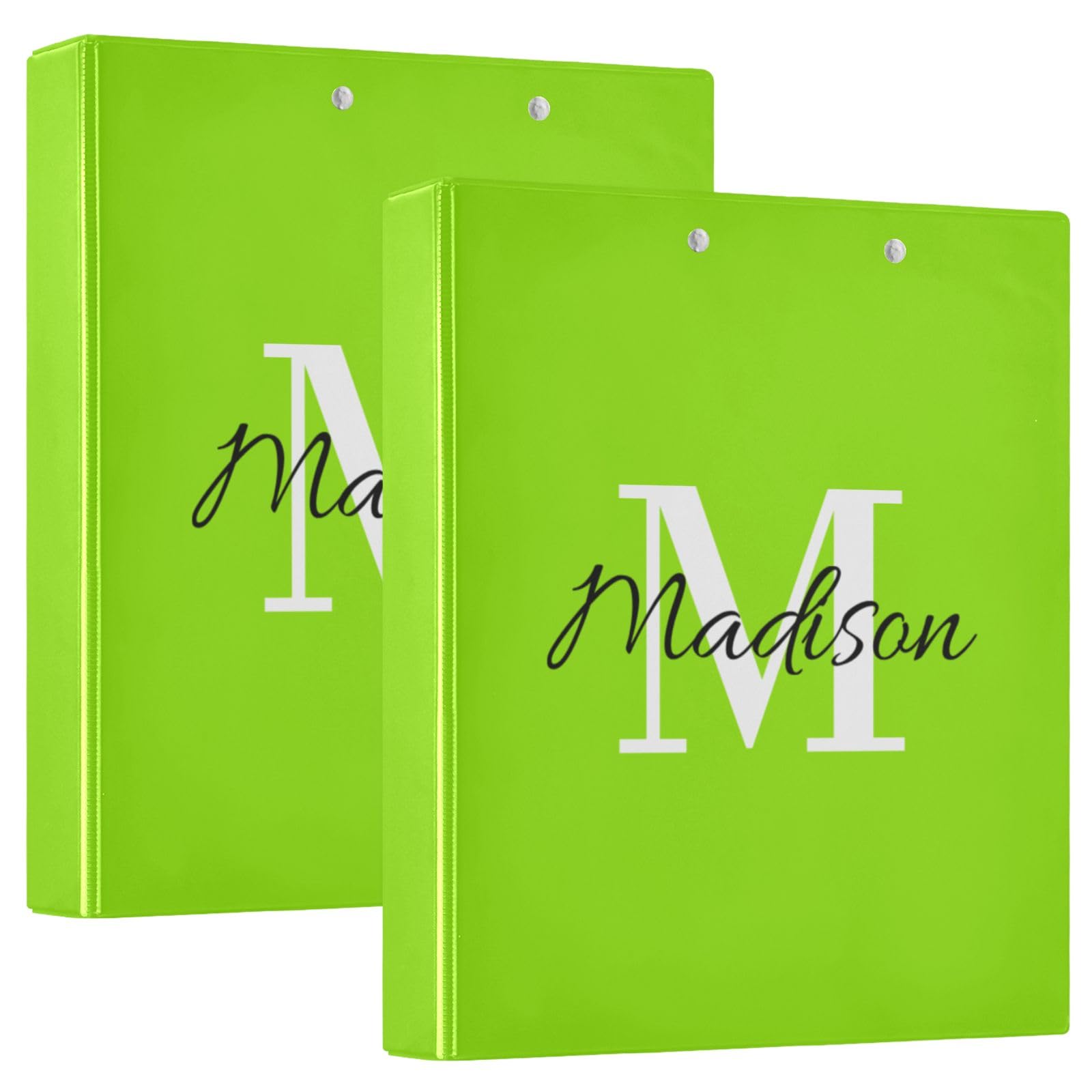 Raccoglitore personalizzato da 1 e mezzo pollice a 3 anelli, raccoglitore decorativo carino a tre anelli personalizzato con 3 tasche interne Quaderno di base con nome per forniture scolastiche