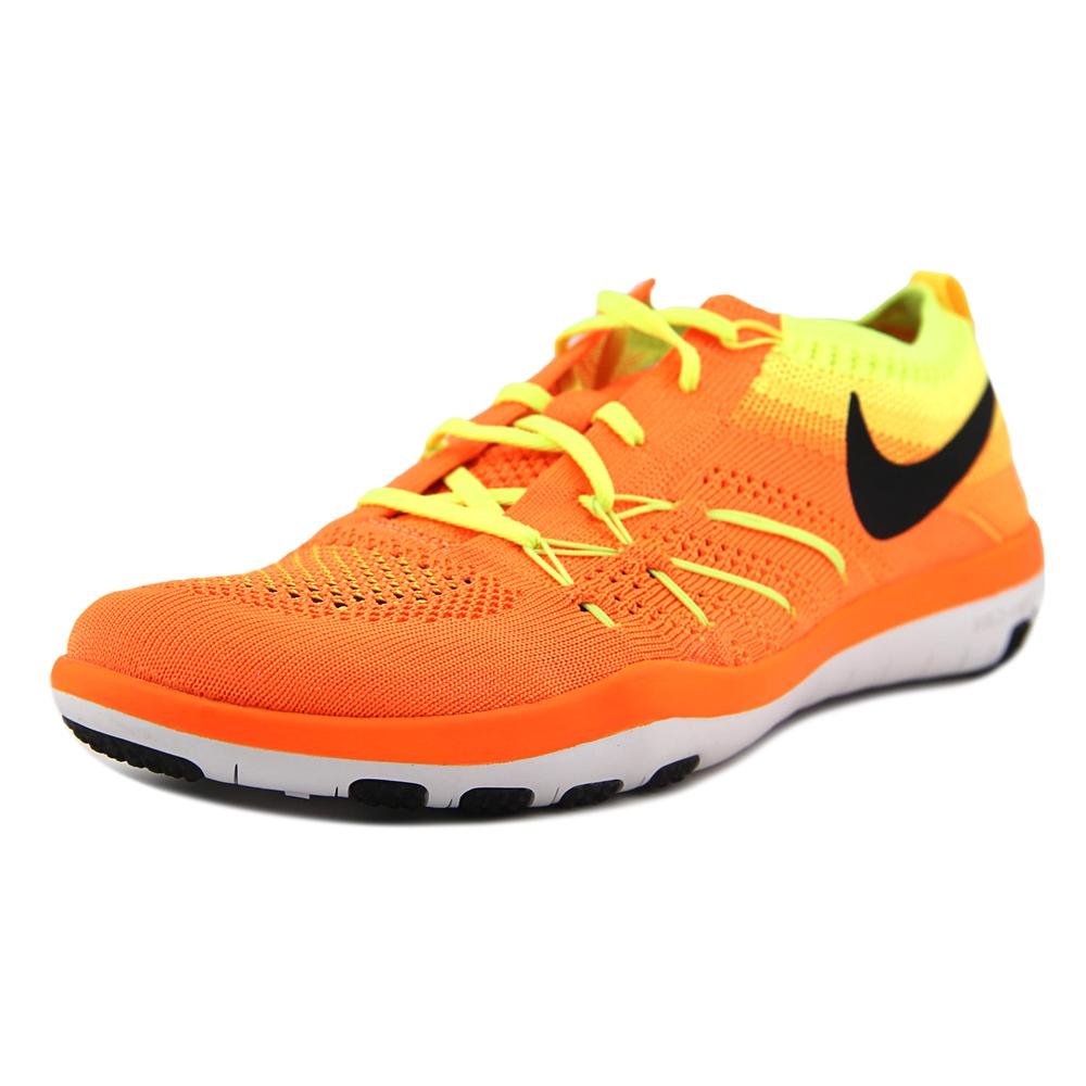 Nike Womens Free TR Focus Flyknit Running Trainers 844817 Sneakers Shoes  (US Total Orange Black Volt 800)