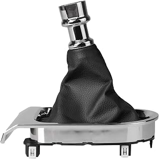 Manual Gear Shift Boot Chrome Trim Compatible With 2015-2017 Ford Mustang