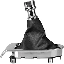 Manual Gear Shift Boot Chrome Trim Compatible With 2015-2017 Ford Mustang | NEW 6 Speed Manual Transmission Accessories Parts Replaces GR3Z7277AA GR3Z-7277-AA