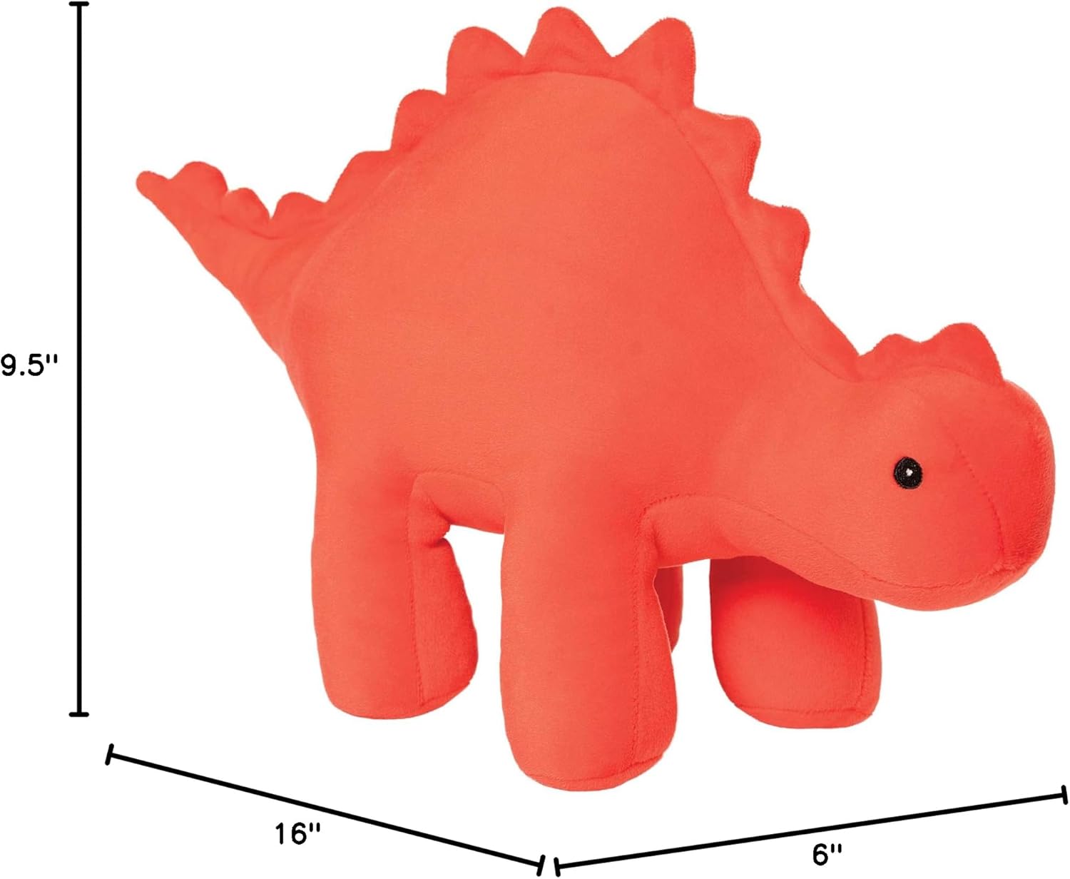Manhattan Toy Gummy Velveteen Stegosaurus Dinosaur Stuffed Animal, 9.5"