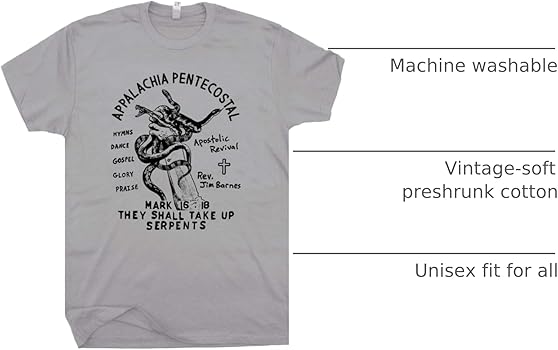 Amazon.com: XS - Snake Handling T Shirt Weird Occult Shirt for Men