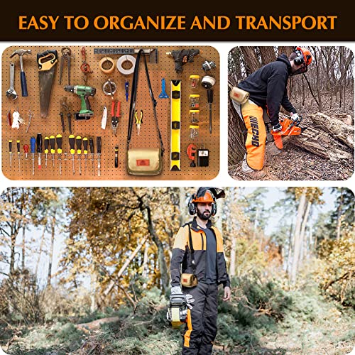 Stsva New Upgrade Chainsaw Sharpener, Portable Chainsaw Sharpening Jig Kit With Durable Carry Bag, Hand-Cranked Chainsaw Chain Sharpening Tool Set With Tungsten Carbide Burr File, Make Sharpen Faster #TOP3