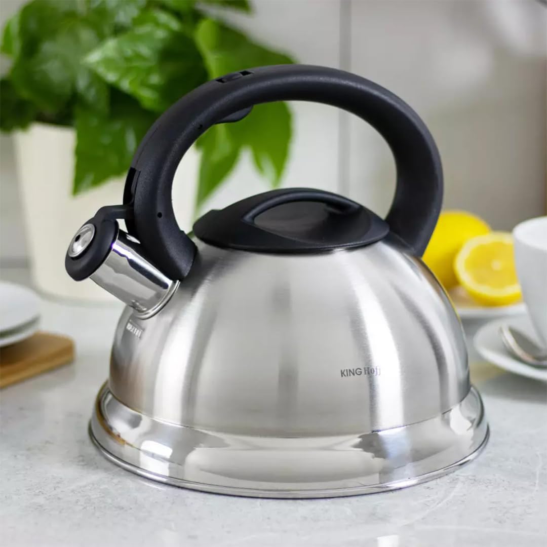 Bollitore A Fischio Kinghoff 1,8L - Acciaio Inox Per Tutti I Piani Cottura