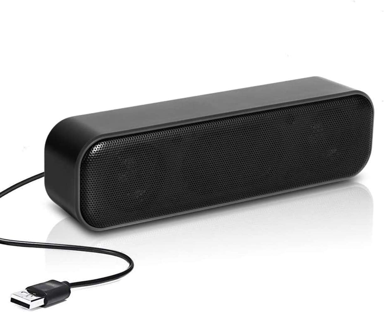laptop speaker, USB Speaker, Portable Wired Computer Speaker, WAMBORY Mini Stereo Wired Desktop Speakers, Bar-Plug and Play,Compatible with various devices system,for Desktop,Windows PCs,Laptop (2)